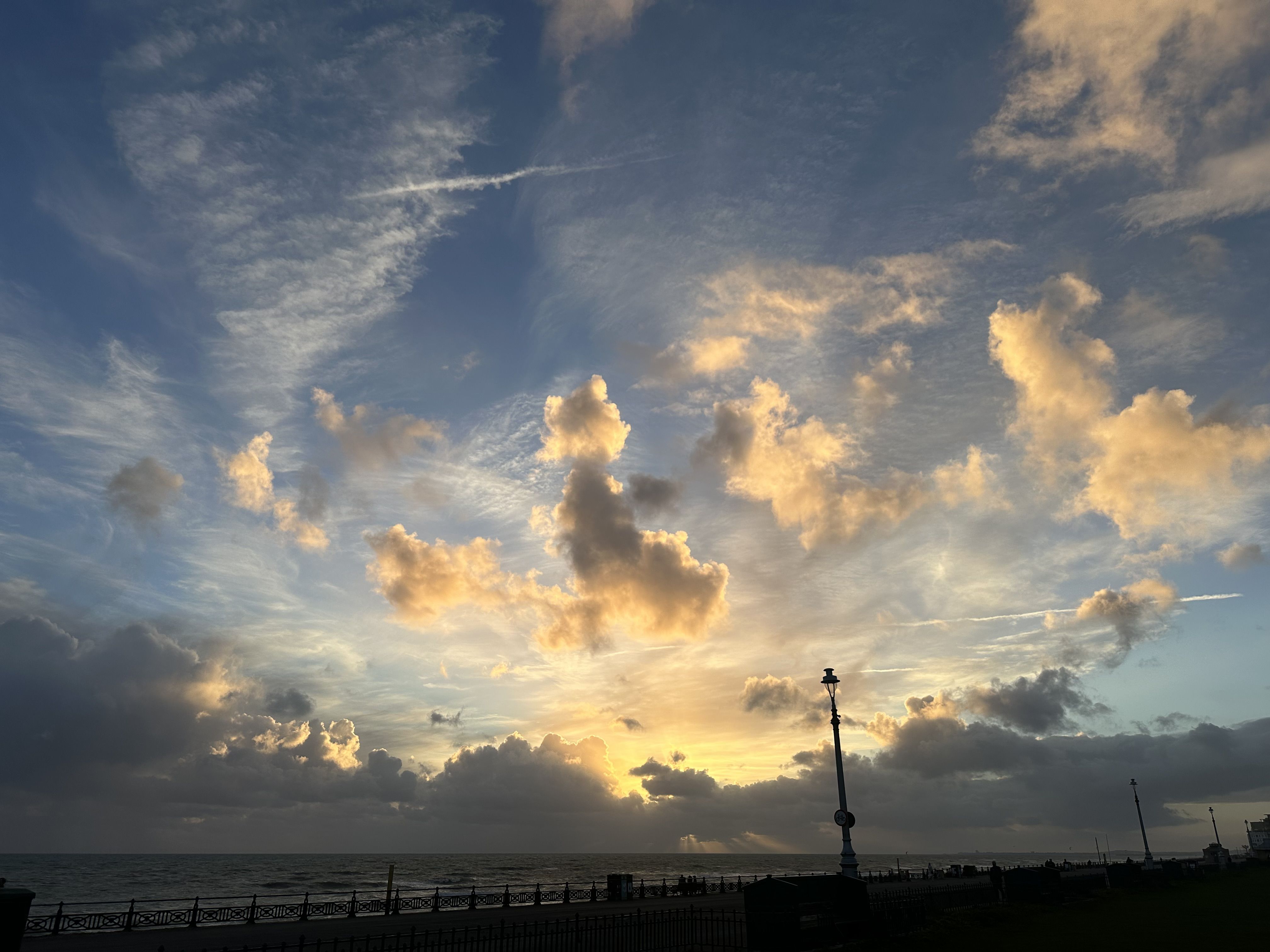 The sky above Brighton Beach