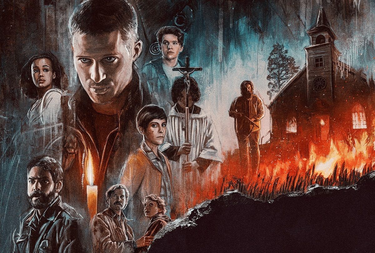 Promotional art for the TV show Midnight Mass