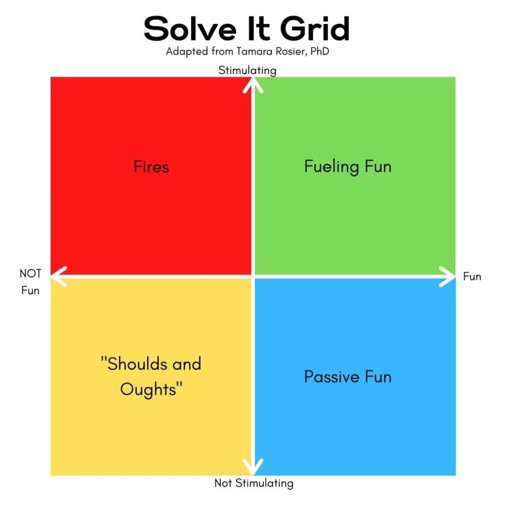 Picture of the solve-it grid